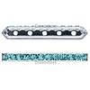 Dreamtime Crystal DC 77730 Rondelle Spacer Bars 5 Hole Indian Sapphire/Silver
